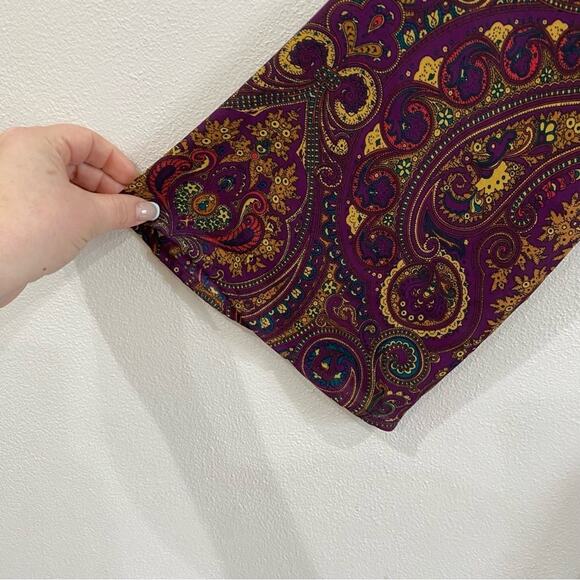 Show Me Your Mumu Tillie Tie Romper Paisley Boho Festival Long Sleeve Size S - Picture 9 of 11